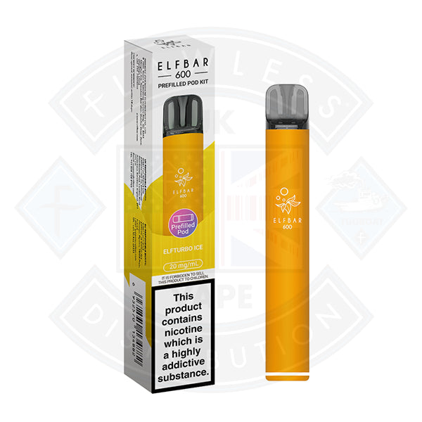 ELF BAR 600 PREFILLED KIT 20MG - ELFTURBO Ice