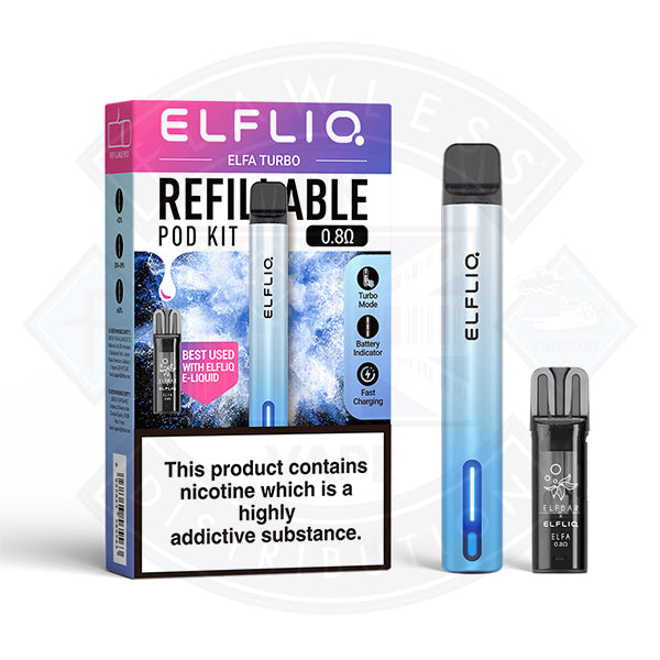 ELFLIQ ELFA TURBO VAPE KIT - Aurora Cyan