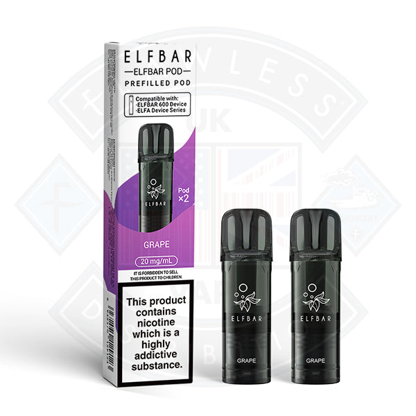ELF BAR 600 PREFILLED POD 2ML 20MG - Grape