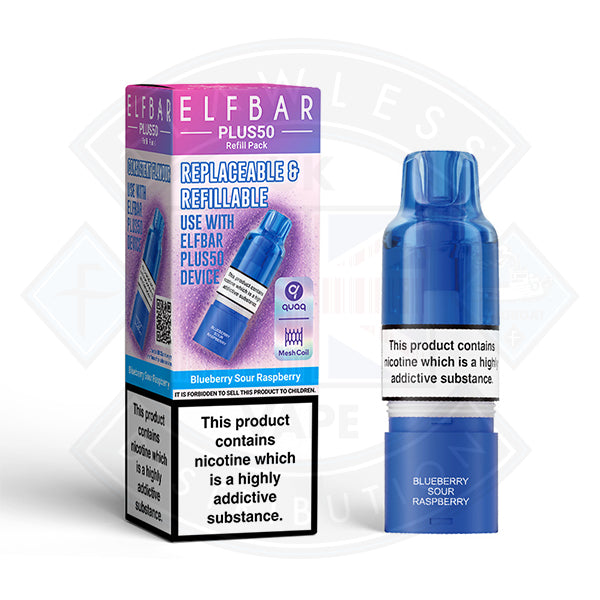 ELFBAR PLUS REFILL PACK 1PC - Blueberry Sour Raspberry