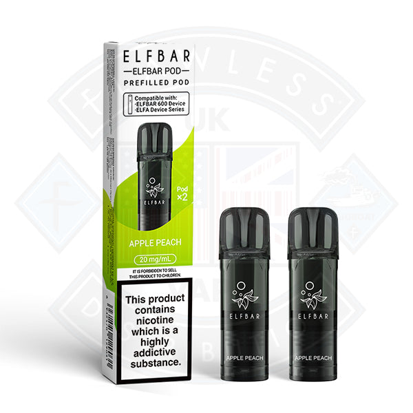 ELF BAR 600 PREFILLED POD 2ML 20MG - Apple Peach