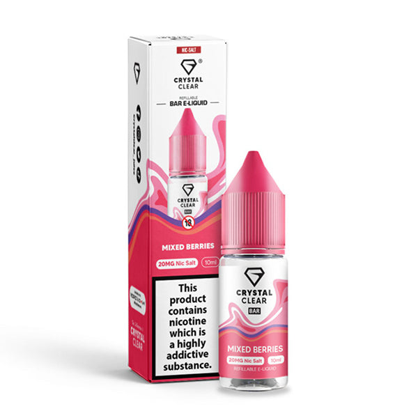 Crystal Clear Bar (10mg) Nic Salts 10ml