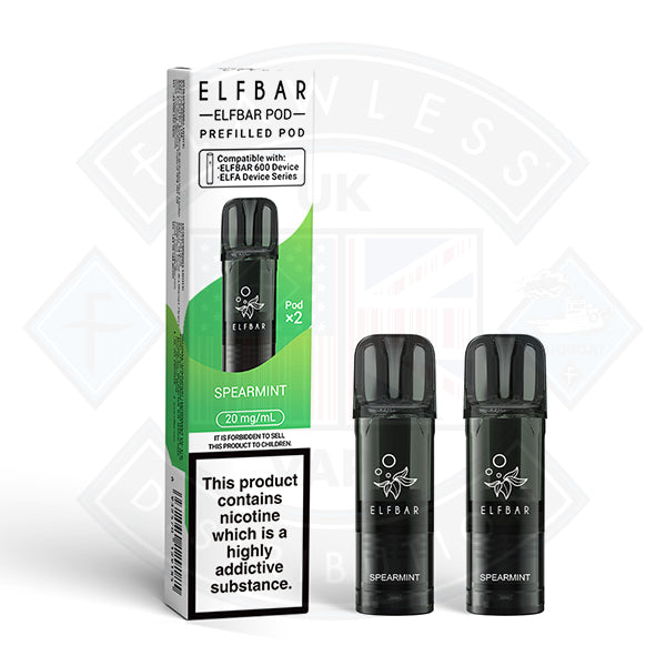 ELF BAR 600 PREFILLED POD 2ML 20MG - Spearmint