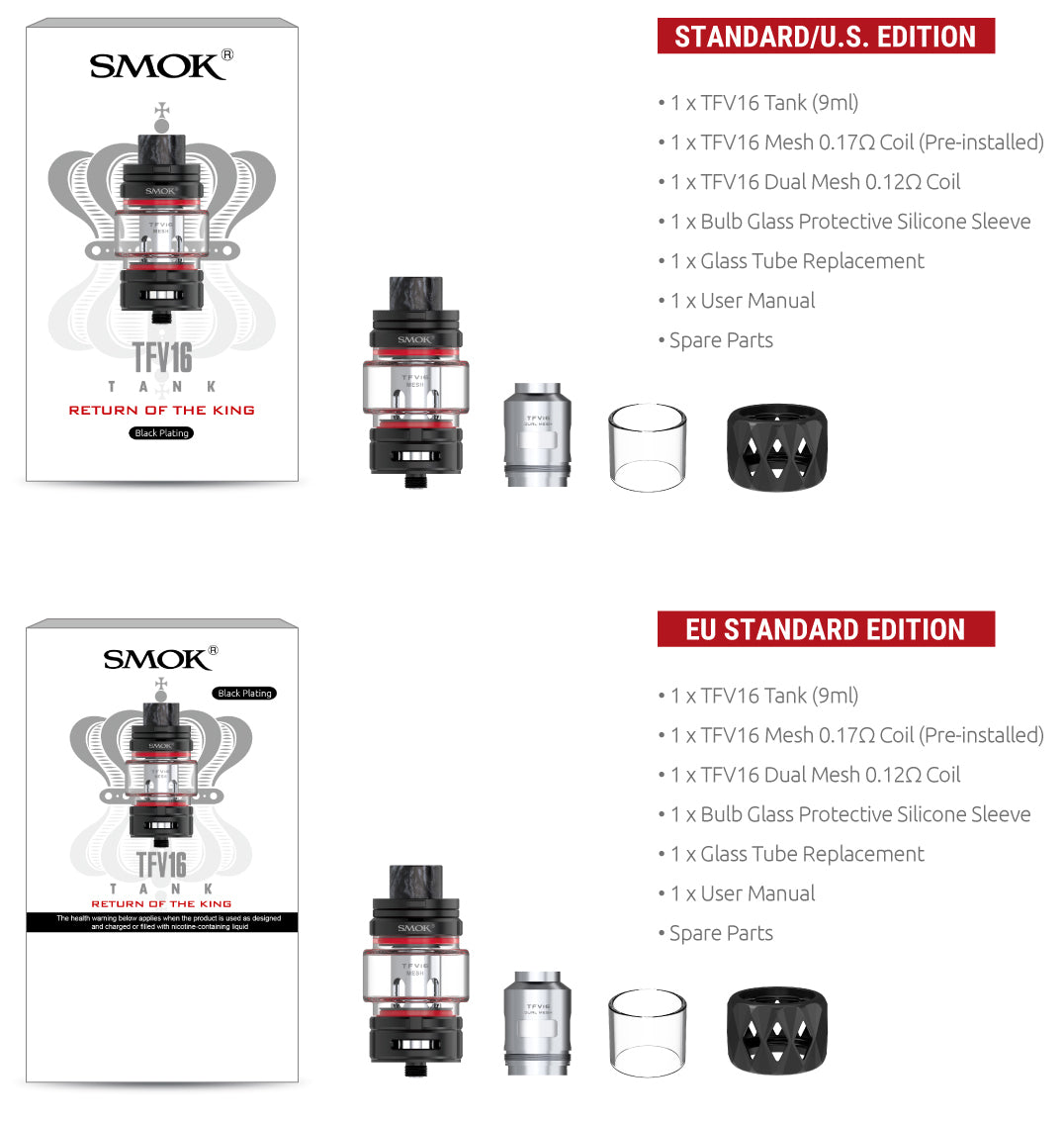 Smok TFV16 Coils 3 pack