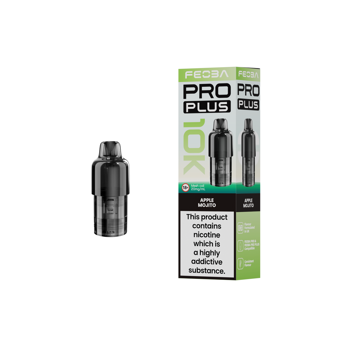 Feoba Pro Plus 10K Prefilled Pod 20mg