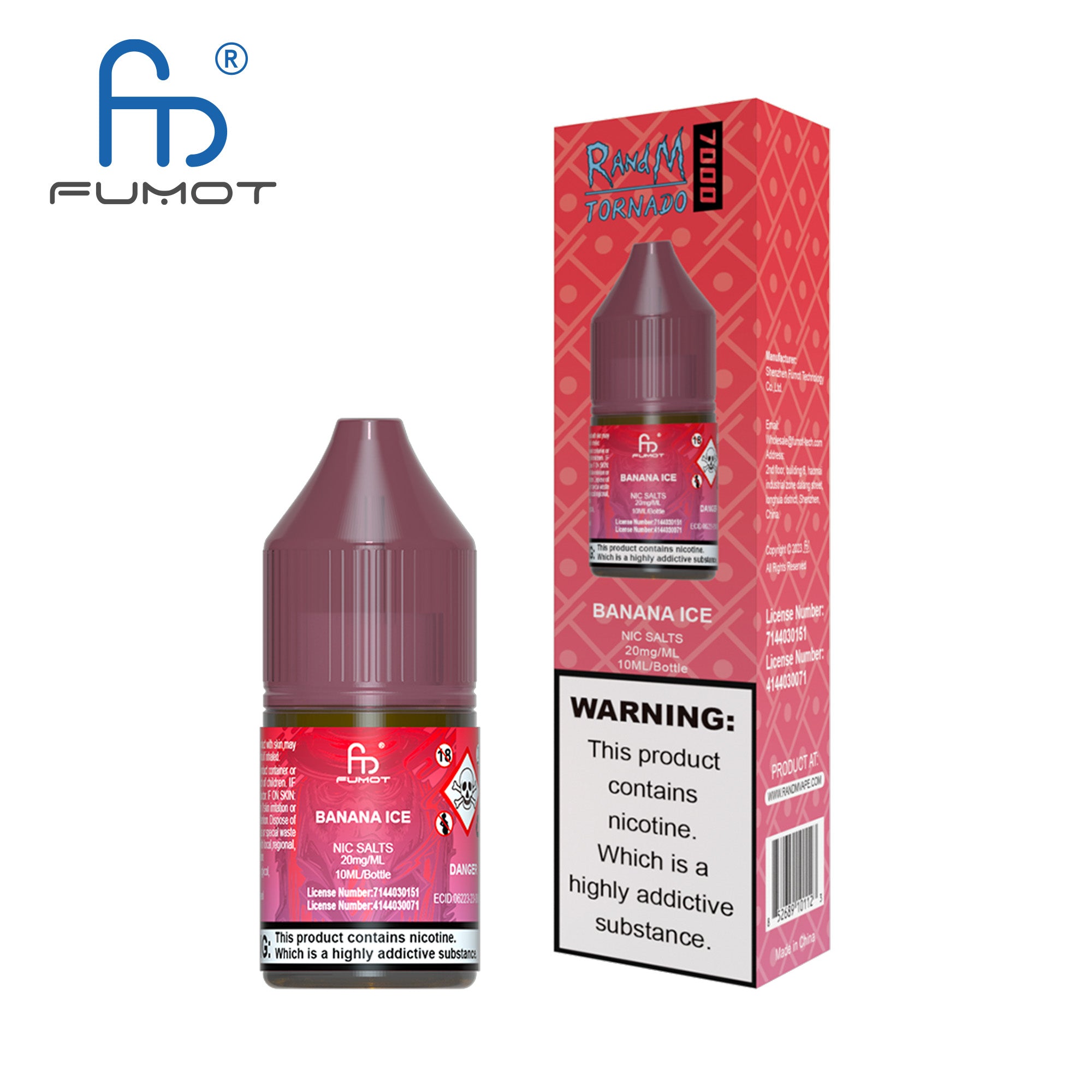 Fumot RandM (Tornado) 7000 (10mg) Nic Salt 10ml