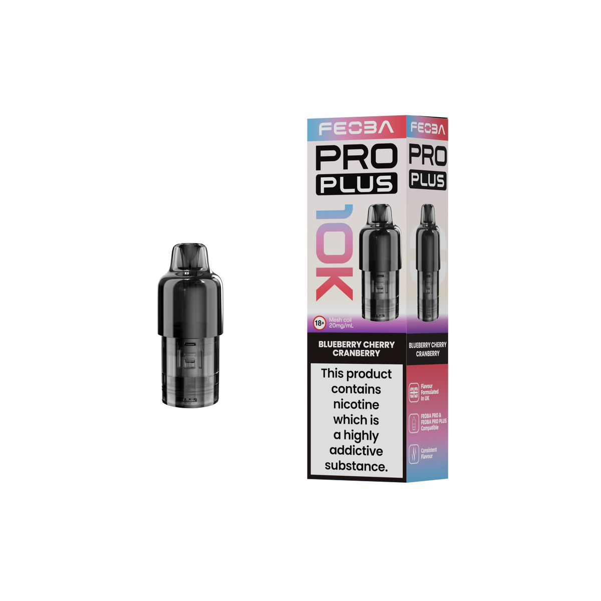 Feoba Pro Plus 10K Prefilled Pod 20mg