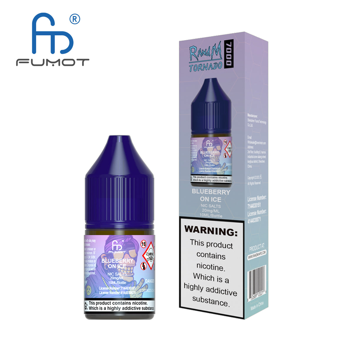 Fumot RandM (Tornado) 7000 (20mg) Nic Salt 10ml