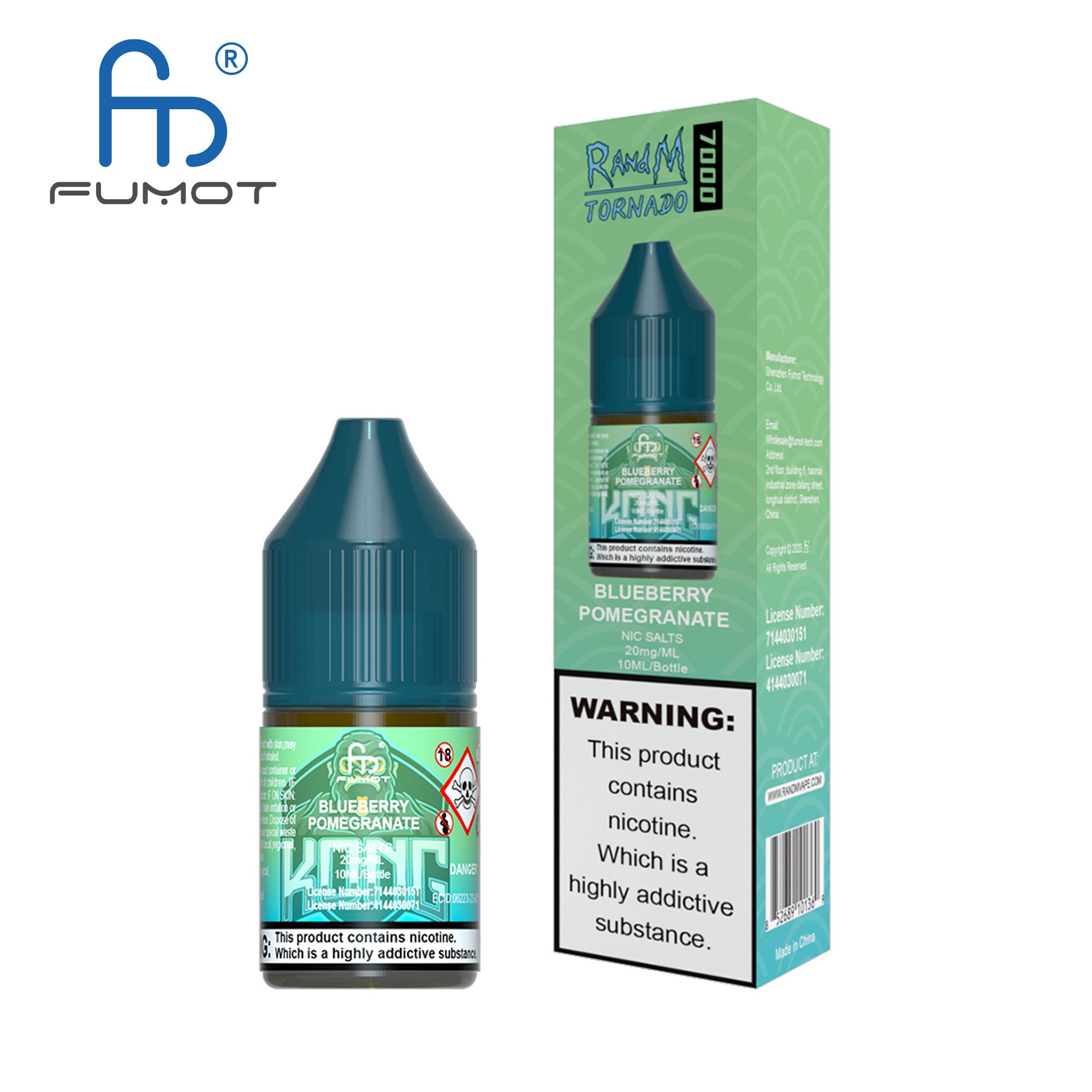 Fumot RandM (Tornado) 7000 (20mg) Nic Salt 10ml