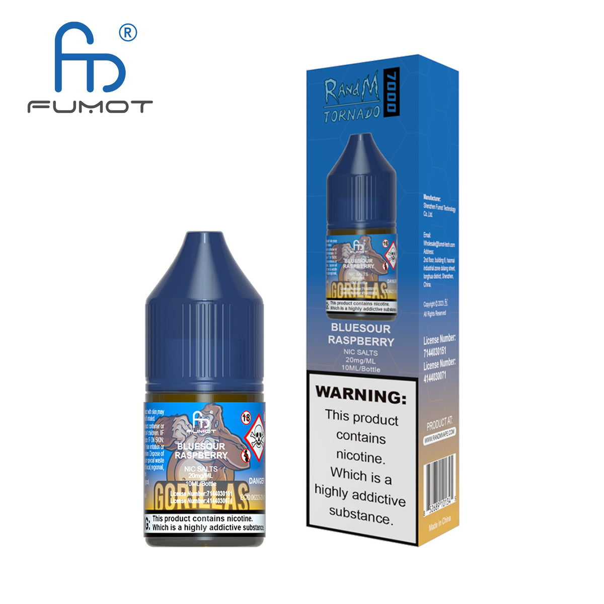 Fumot RandM (Tornado) 7000 (10mg) Nic Salt 10ml