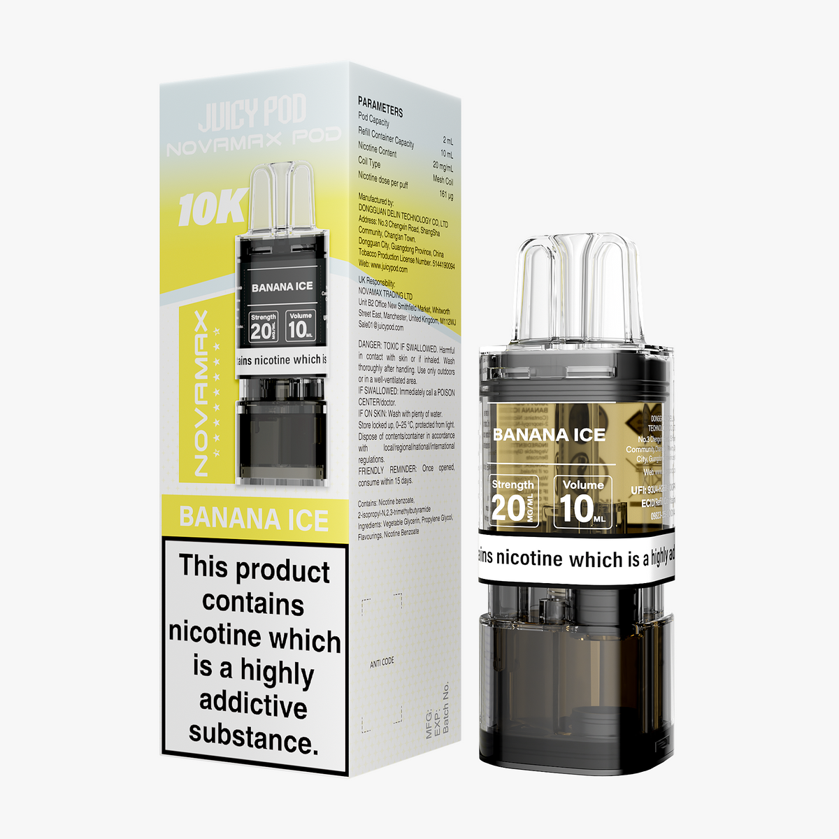 Juicy Pod NOVAMAX 10K Prefilled Pod