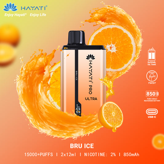 Hayati® Pro Ultra 15000 Puffs