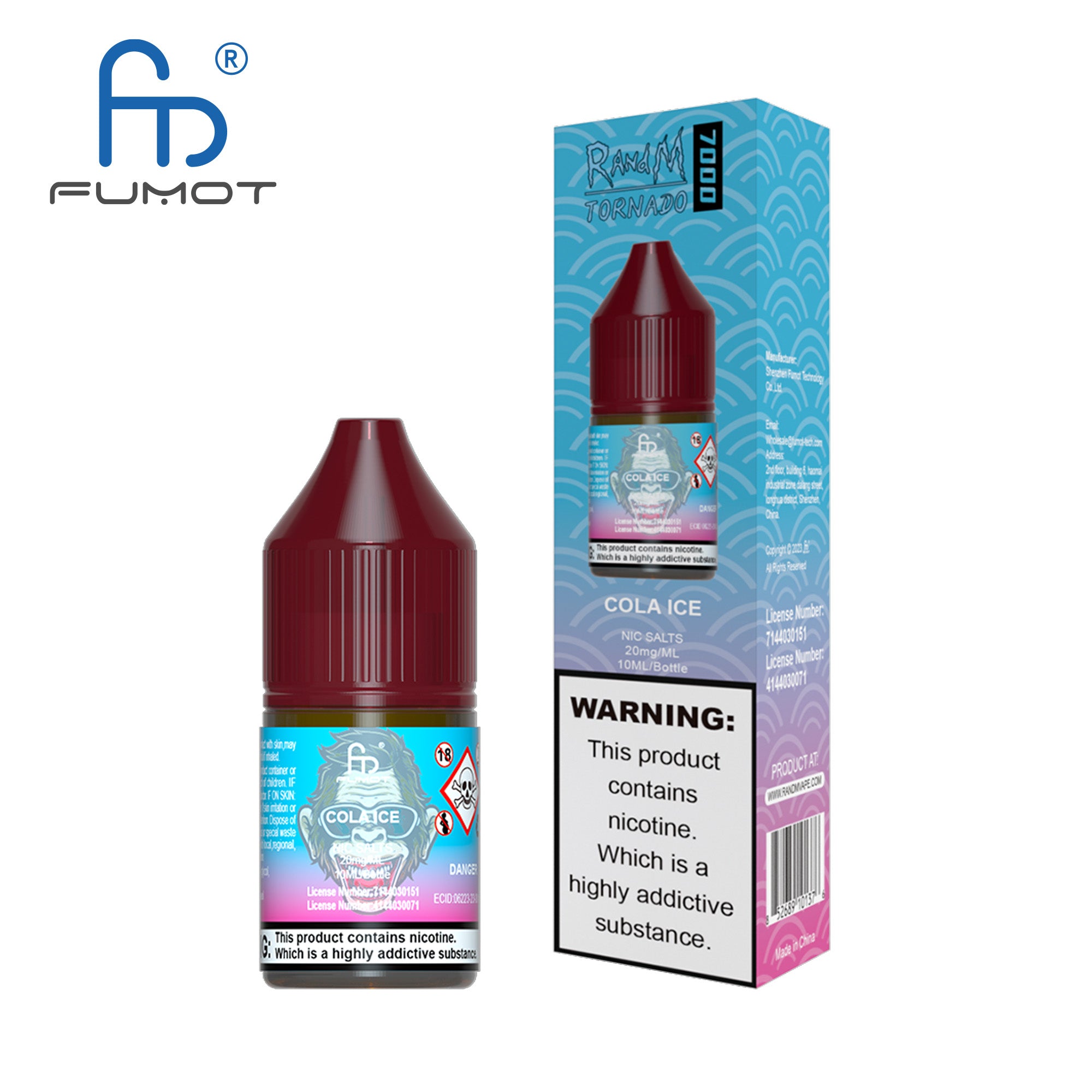 Fumot RandM (Tornado) 7000 (20mg) Nic Salt 10ml