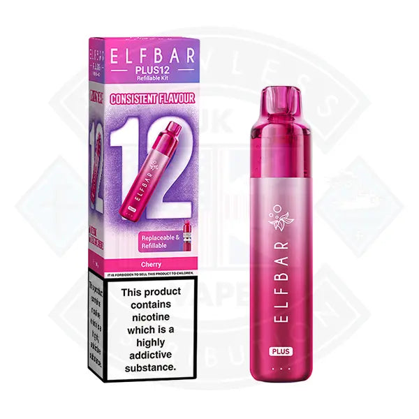 ELFBAR PLUS 12 PREFILLED VAPE KIT - Cherry