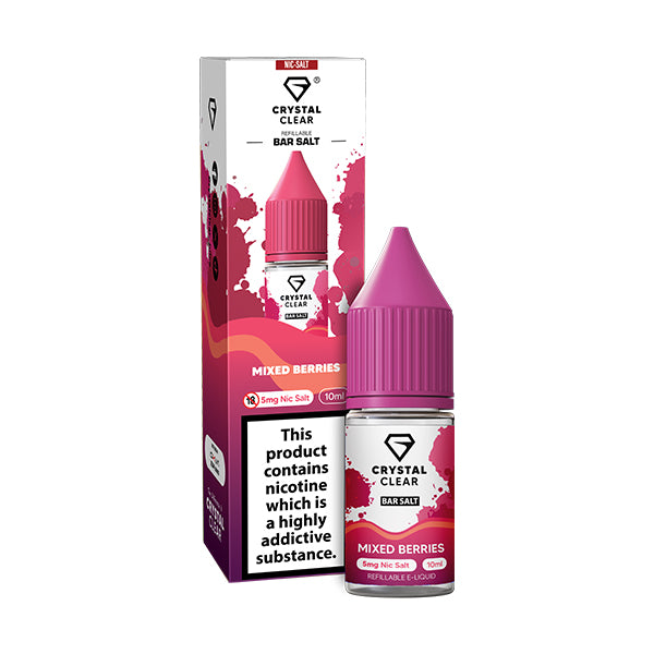 Crystal Clear Bar (5mg) Nic Salts 10ml