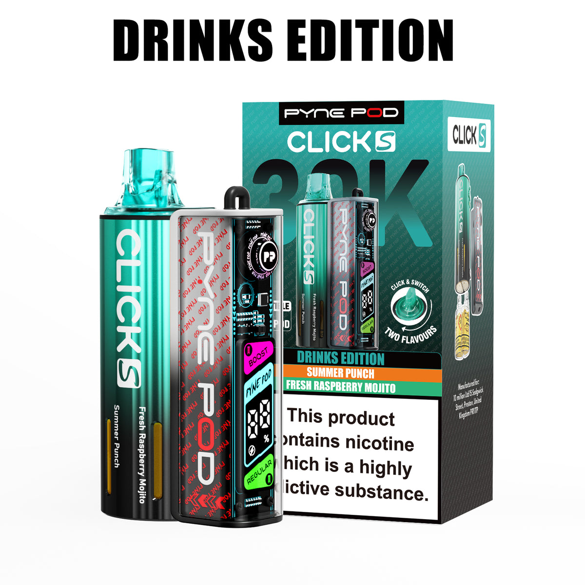 Pyne Pod Click S 30K Prefilled Vape Kit