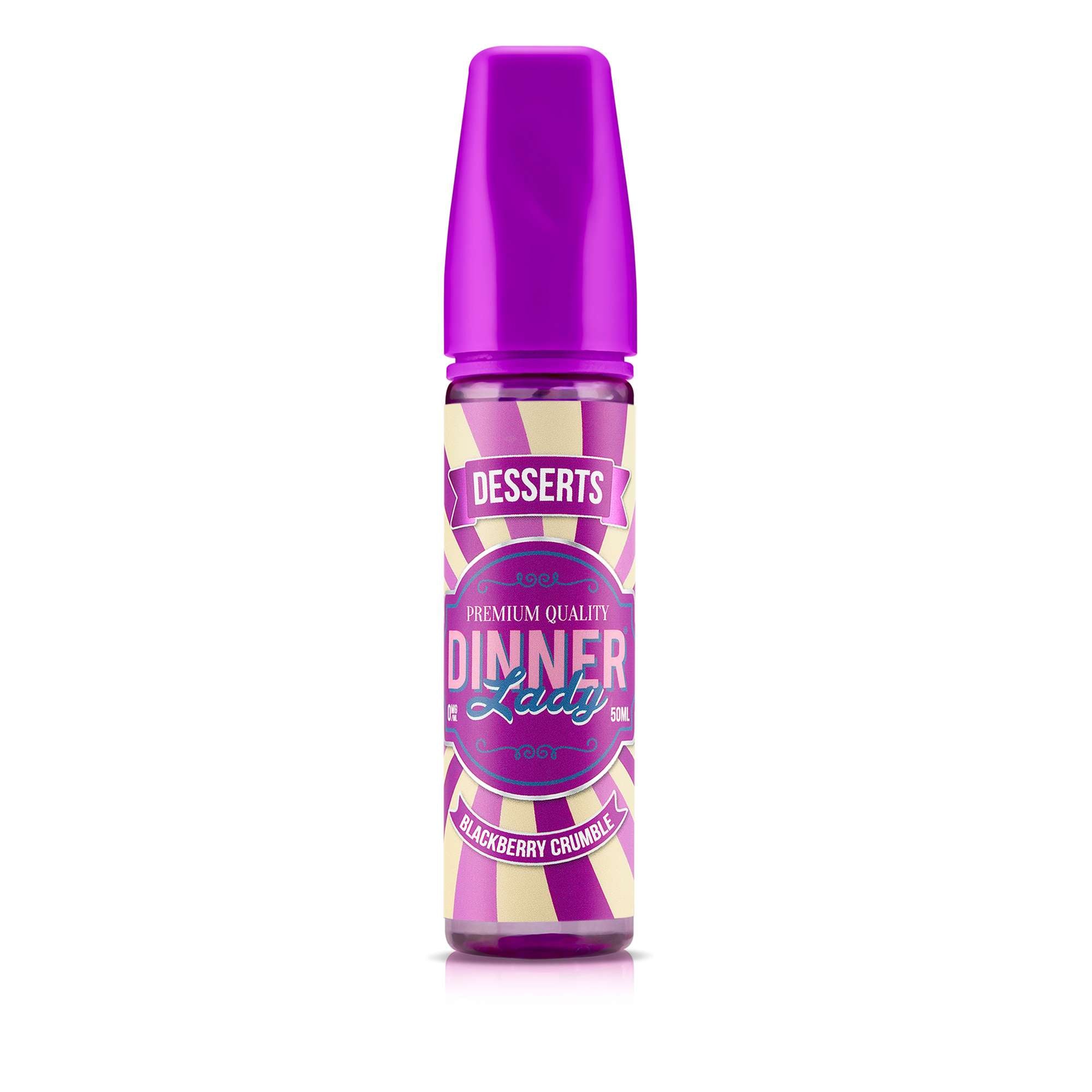 DINNER LADY DESSERTS - BLACKBERRY CRUMBLE 0MG 50ML SHORTFILL
