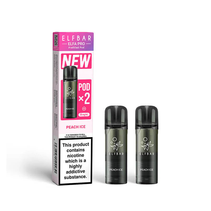 ELFBAR Elfa Pro Prefilled Pods - 20mg - 2PK-Peach Ice