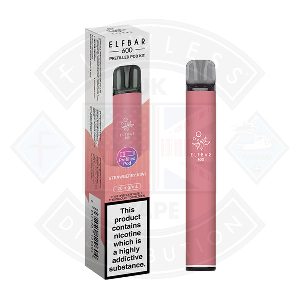 ELF BAR 600 PREFILLED KIT 20MG - Strawberry Kiwi