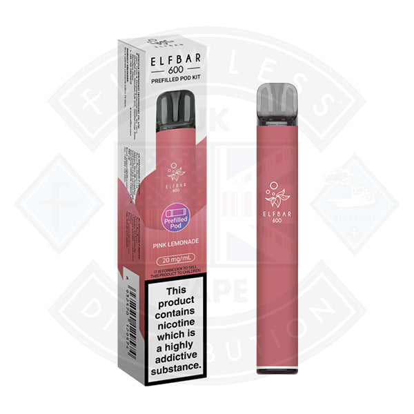 ELF BAR 600 PREFILLED KIT 20MG - Pink Lemonade
