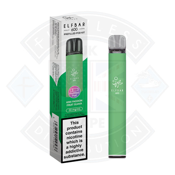 ELF BAR 600 PREFILLED KIT 20MG - Kiwi Passion Fruit Guava