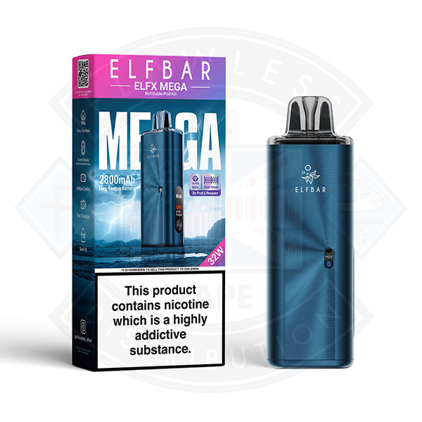 ELFBAR ELFX MEGA VAPE KIT - Navy