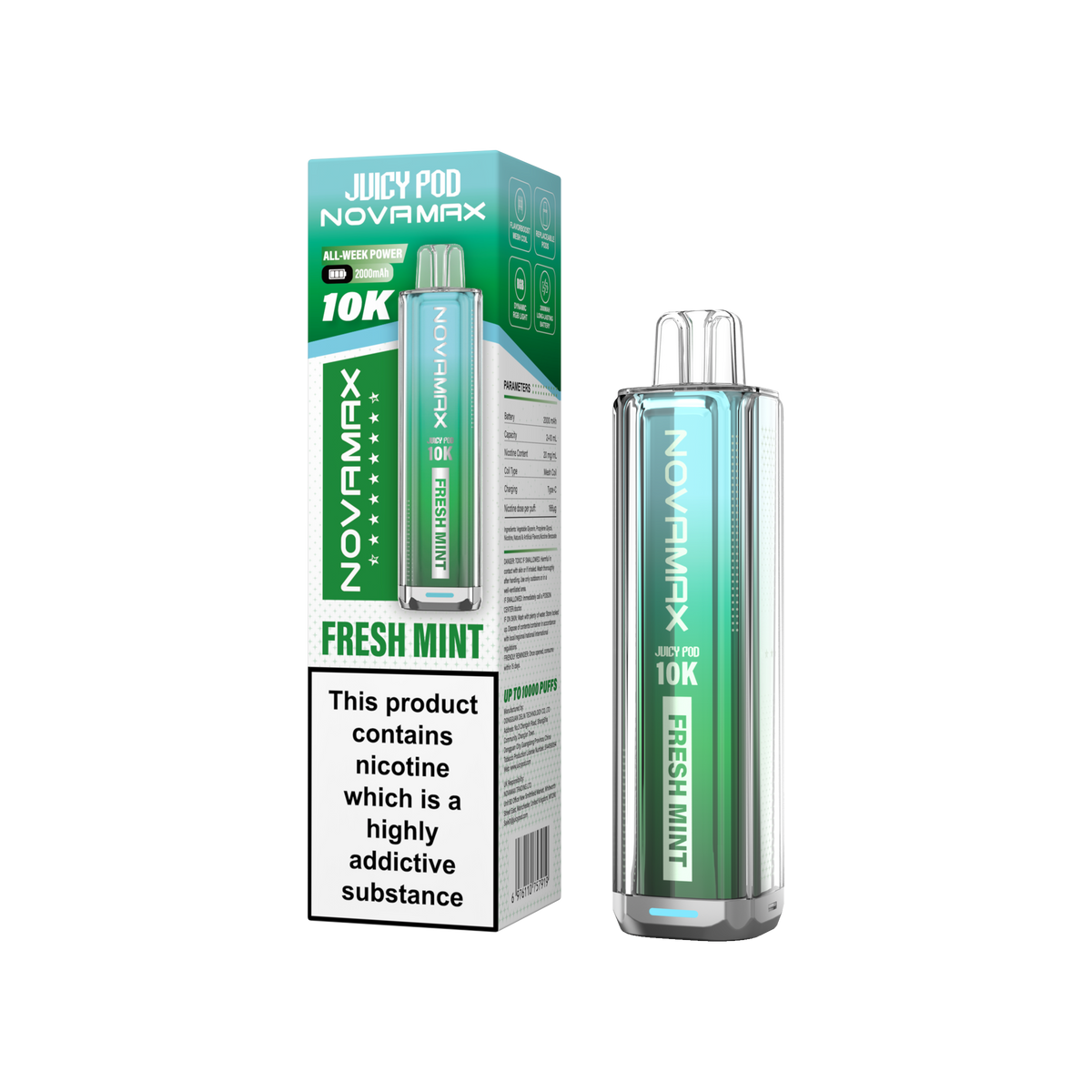 Juicy Pod NOVAMAX 10K Prefilled Vape Kit