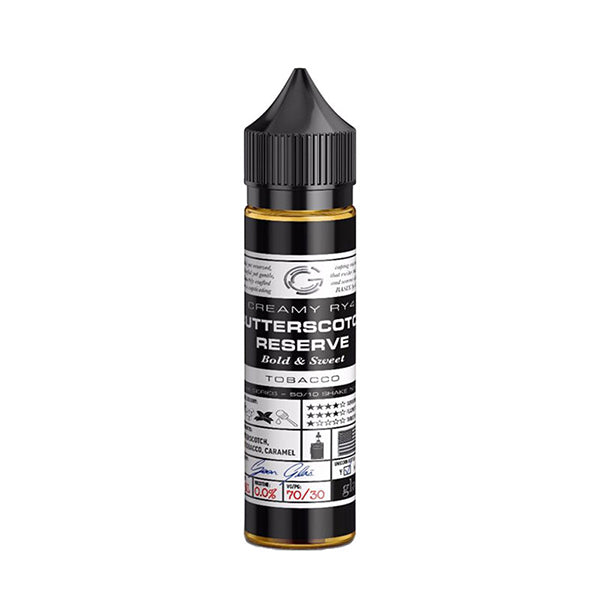 Glas Basix Series Creamy RY4 Butterscotch Reserve 0mg 50ml E Liquid