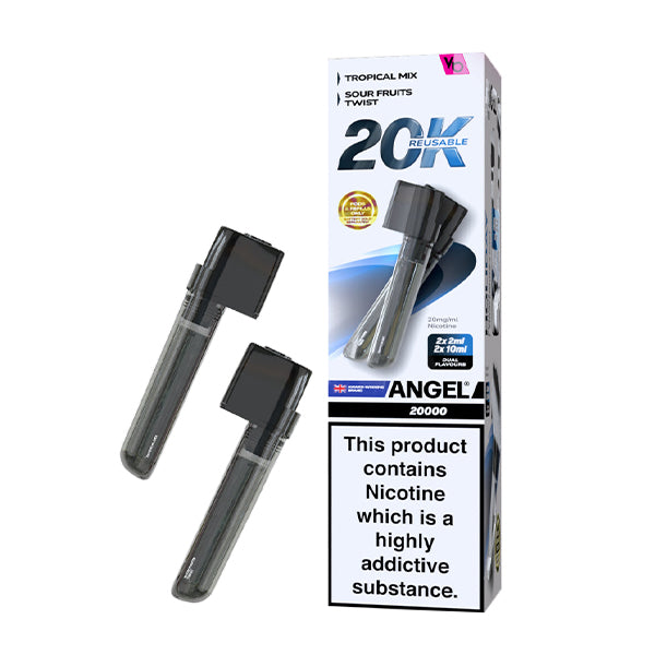 Vapes Bars Angel 20K Prefilled Vape Pods + Refill Container