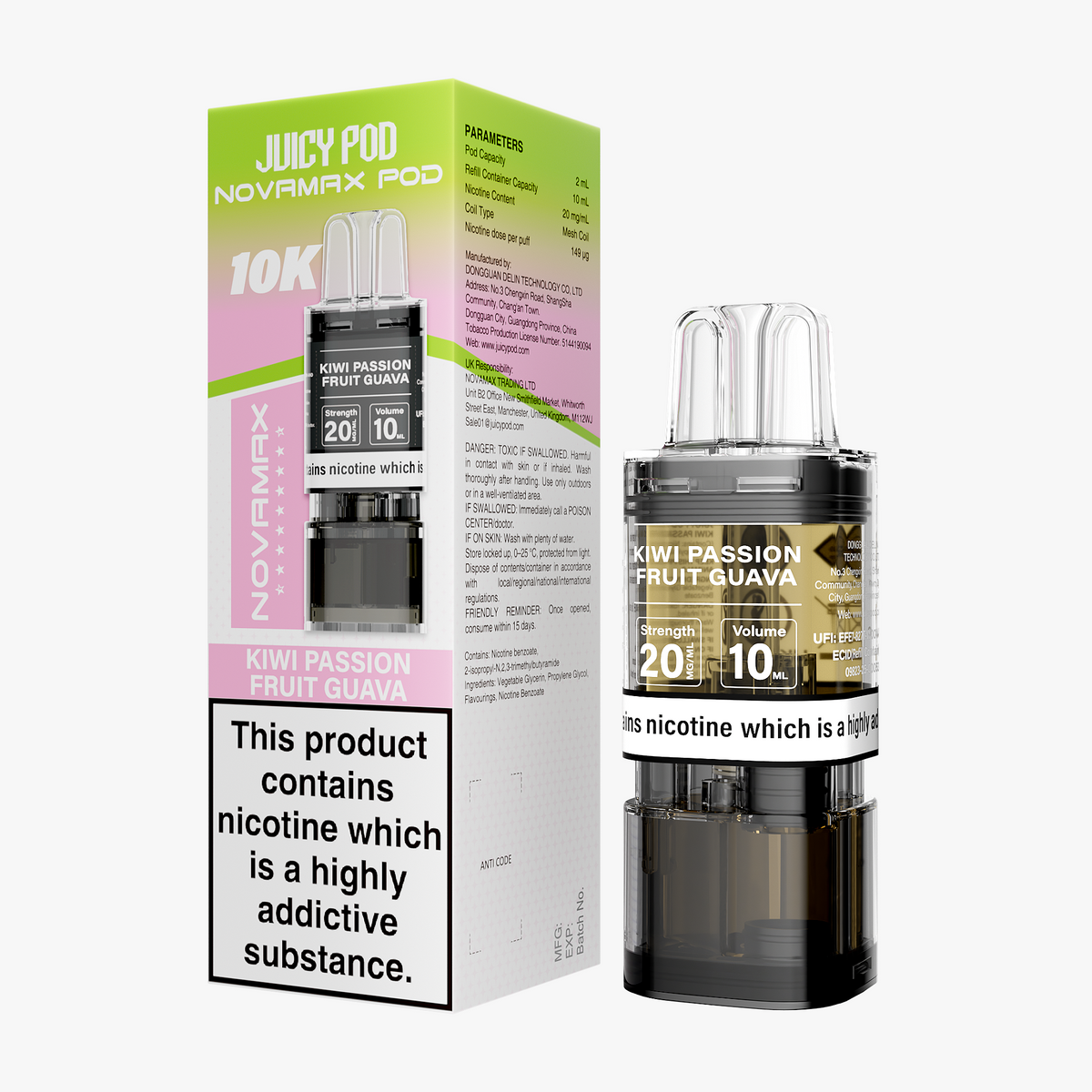 Juicy Pod NOVAMAX 10K Prefilled Pod