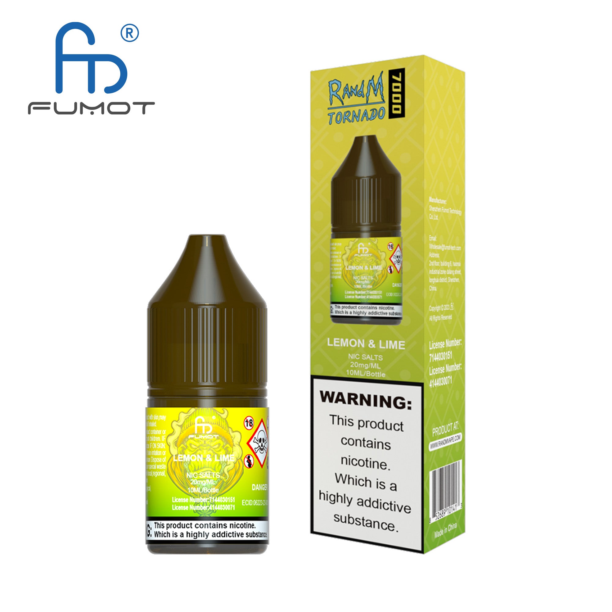 Fumot RandM (Tornado) 7000 (20mg) Nic Salt 10ml