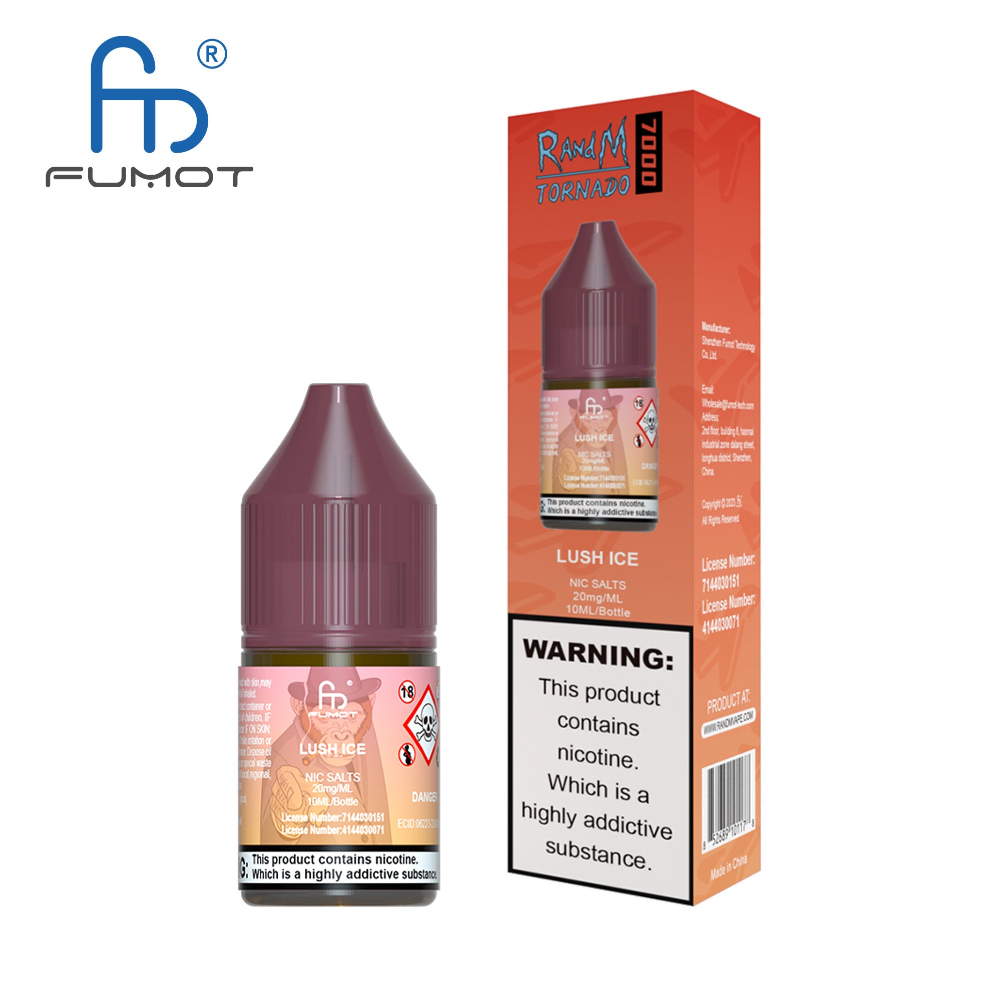 Fumot RandM (Tornado) 7000 (20mg) Nic Salt 10ml