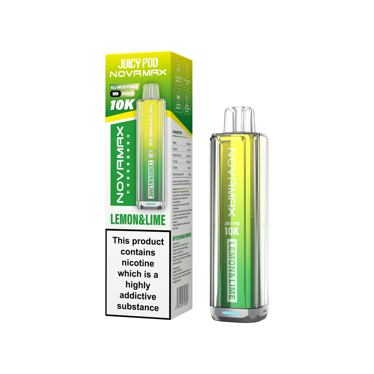 Juicy Pod NOVAMAX 10K Prefilled Vape Kit