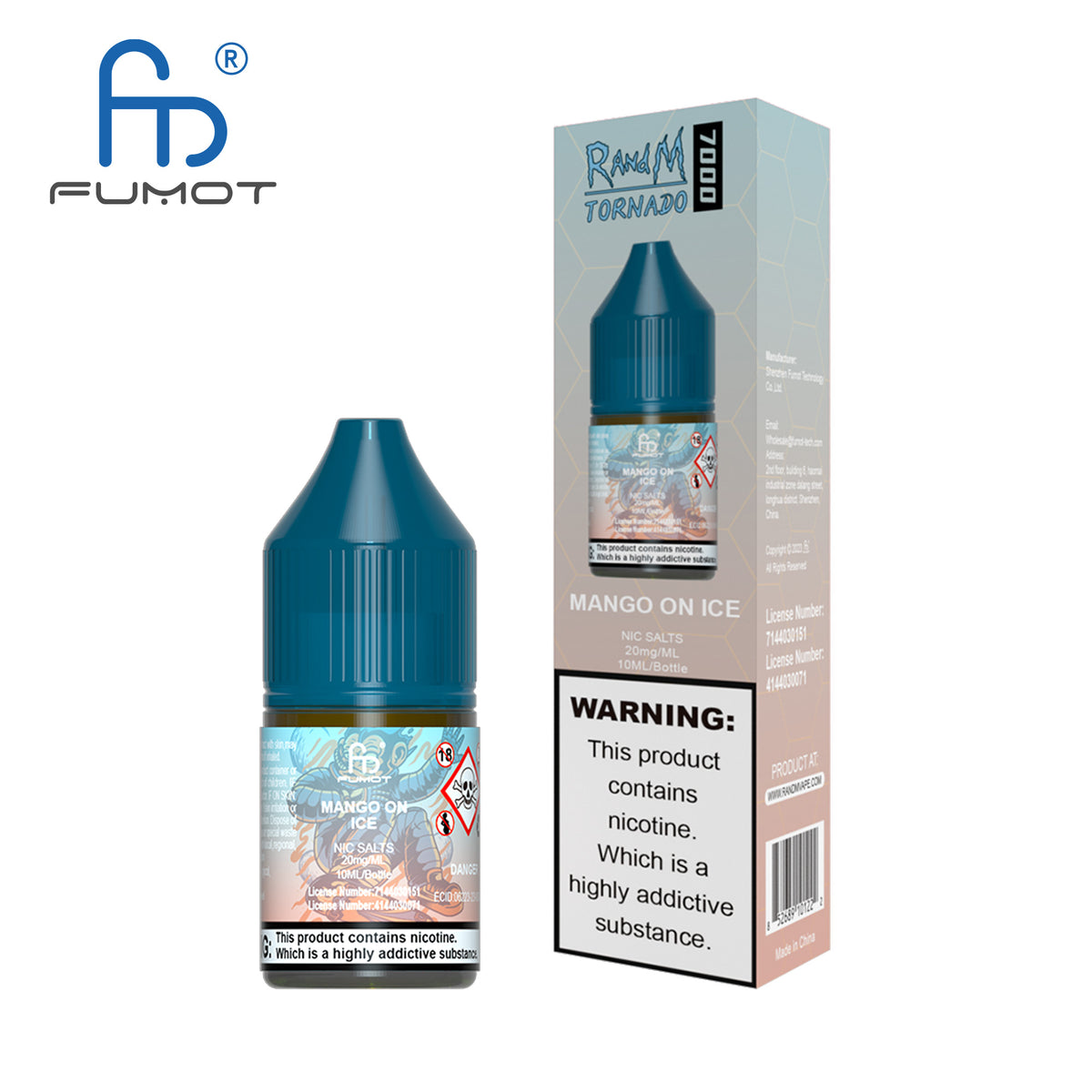 Fumot RandM (Tornado) 7000 (20mg) Nic Salt 10ml
