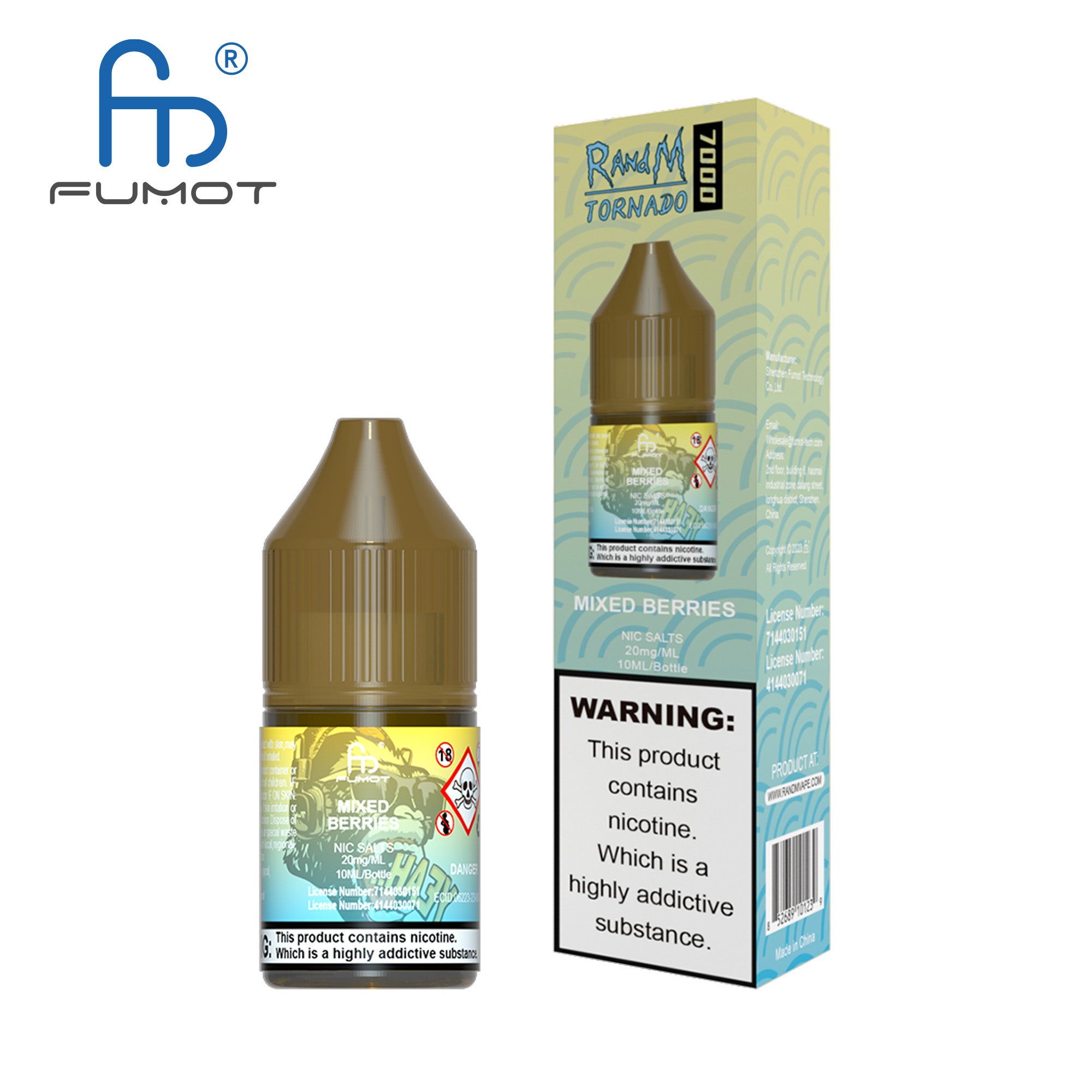 Fumot RandM (Tornado) 7000 (10mg) Nic Salt 10ml