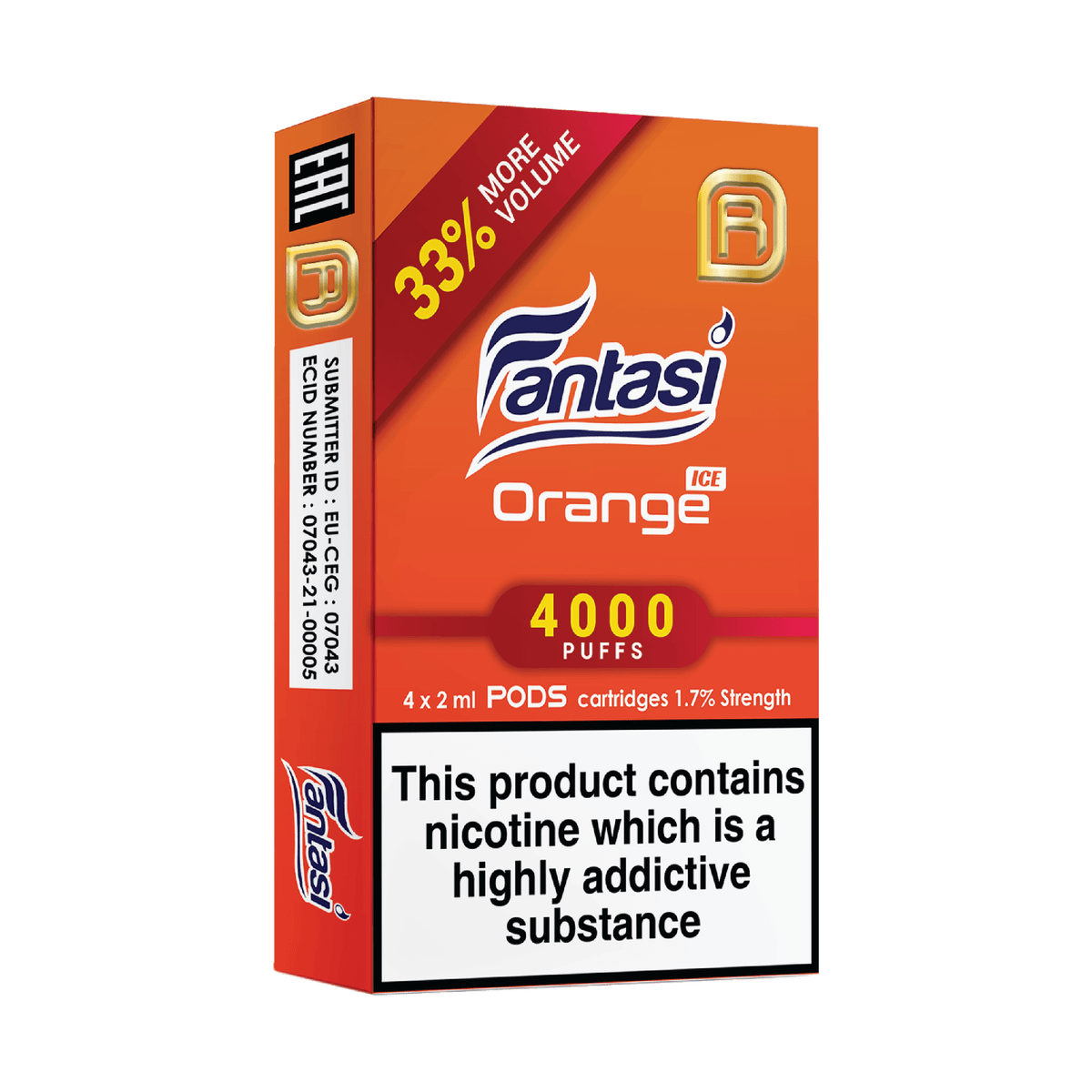 Fantasi NanoStix Pods- Grape Ice 4000puff 1.7%/ 4pack