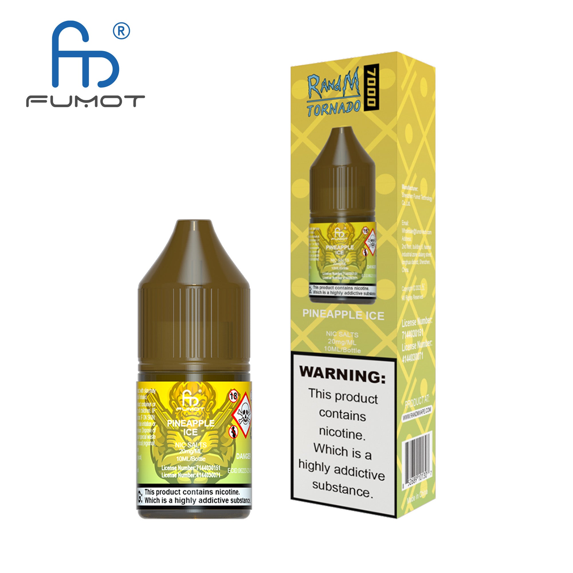 Fumot RandM (Tornado) 7000 (10mg) Nic Salt 10ml