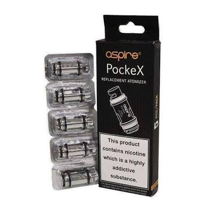 Aspire PockeX Replacement Coil Heads - TPD Compliant 5 Pack
