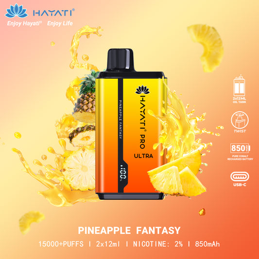 Hayati® Pro Ultra 15000 Puffs