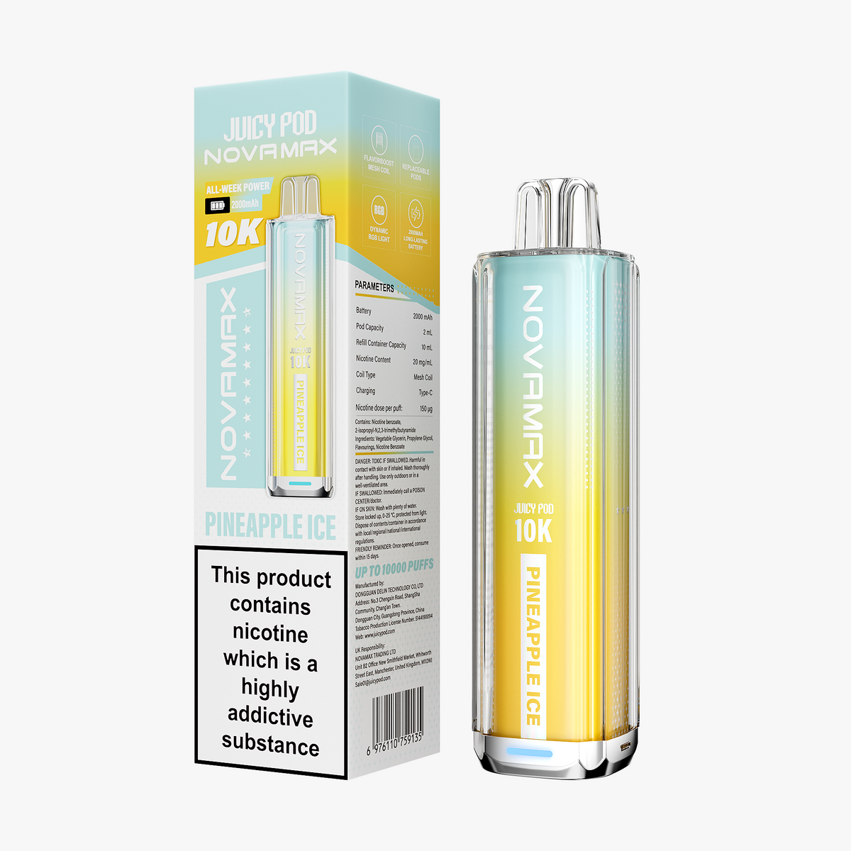 Juicy Pod NOVAMAX 10K Prefilled Vape Kit