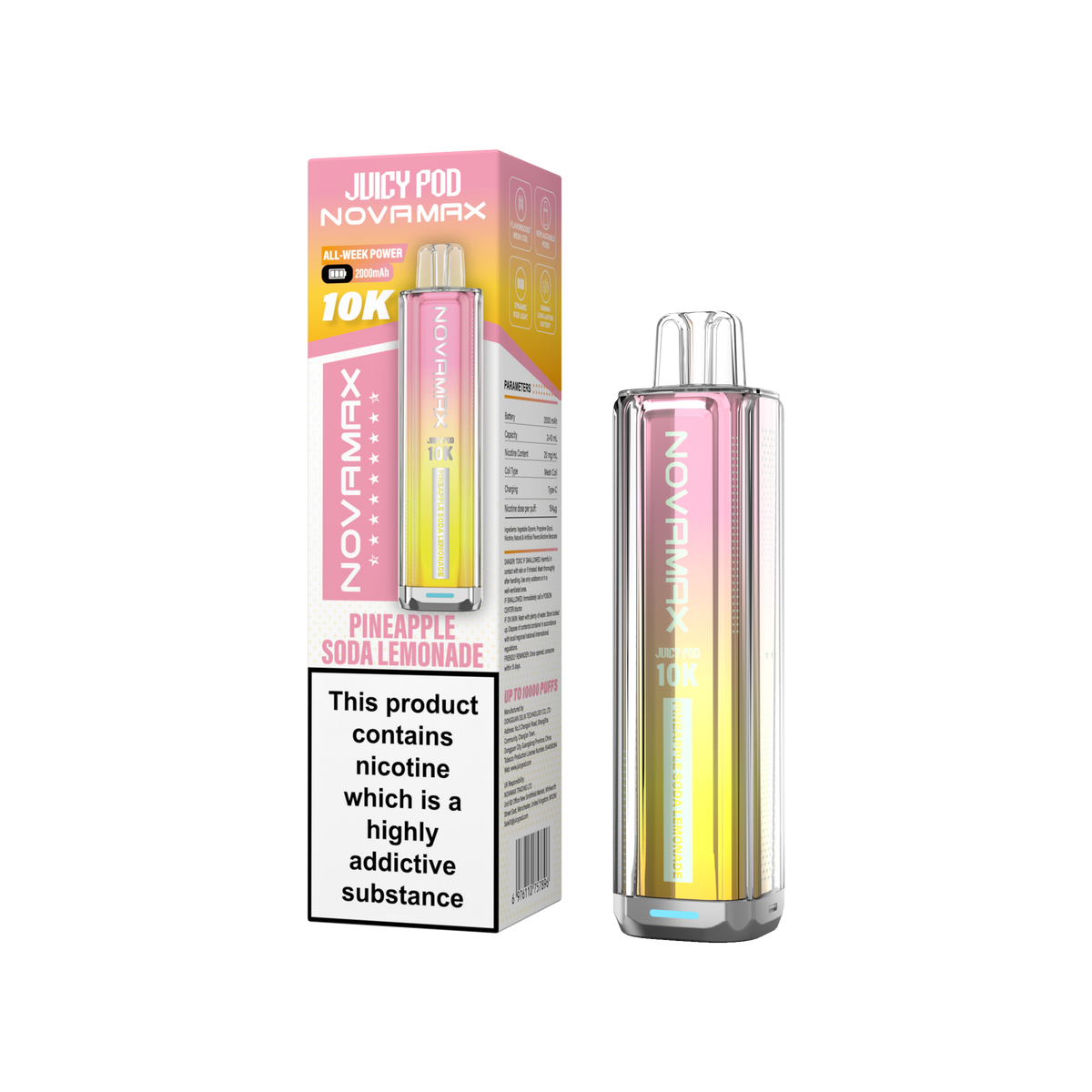 Juicy Pod NOVAMAX 10K Prefilled Vape Kit