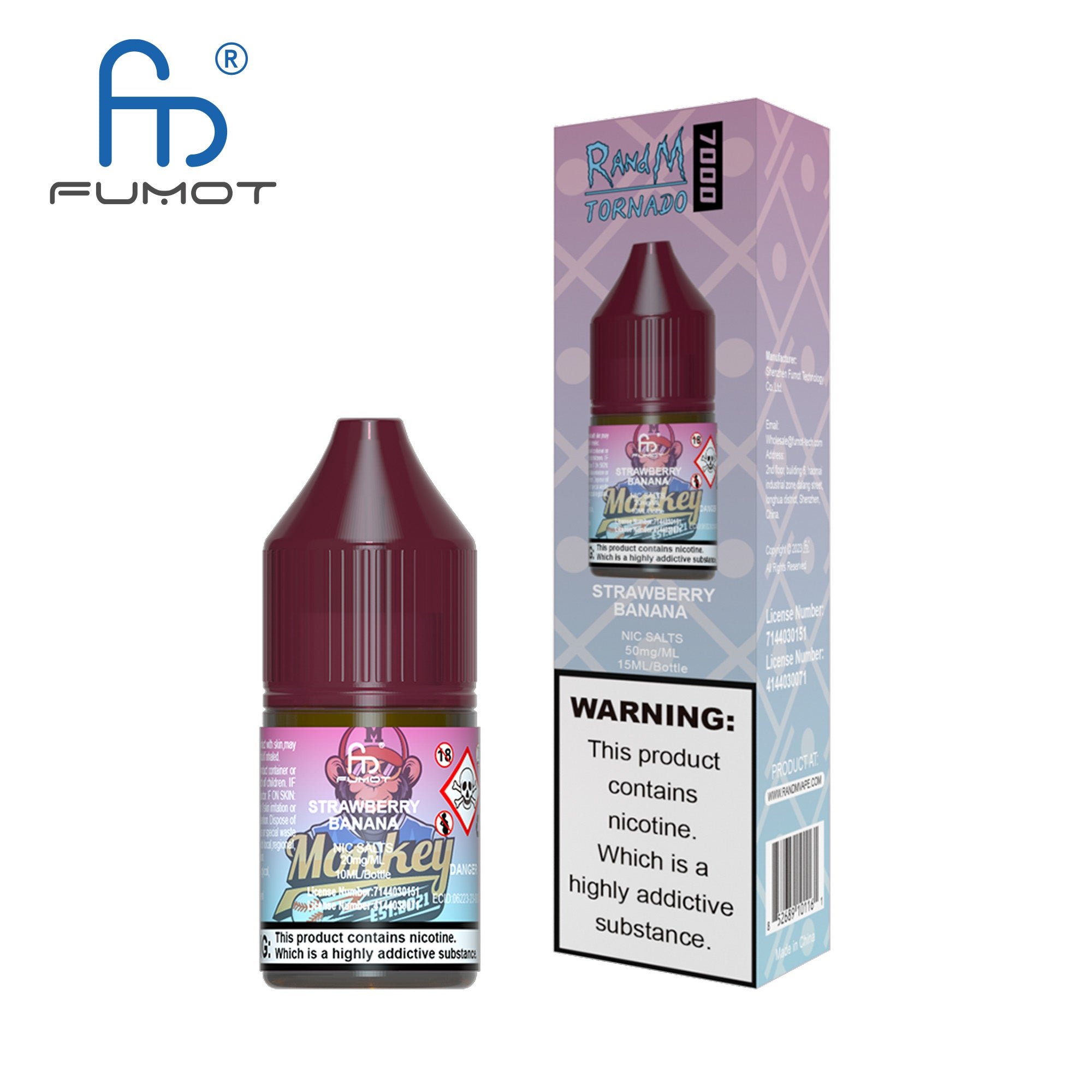Fumot RandM (Tornado) 7000 (10mg) Nic Salt 10ml
