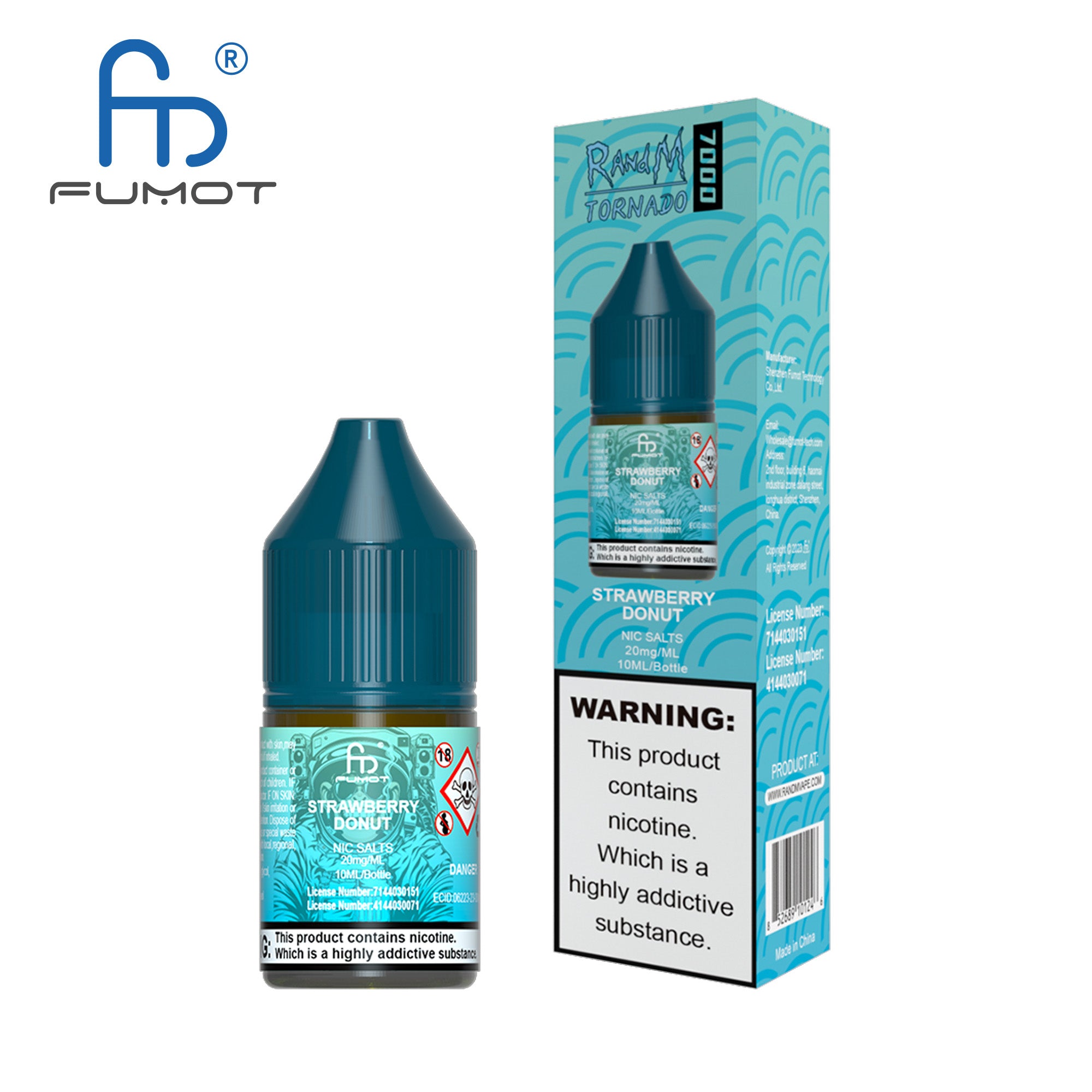Fumot RandM (Tornado) 7000 (10mg) Nic Salt 10ml