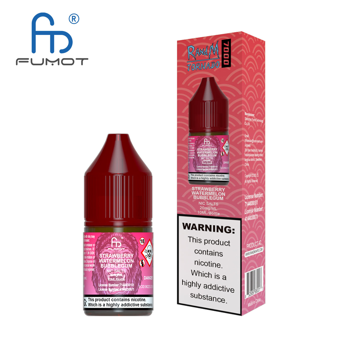 Fumot RandM (Tornado) 7000 (20mg) Nic Salt 10ml