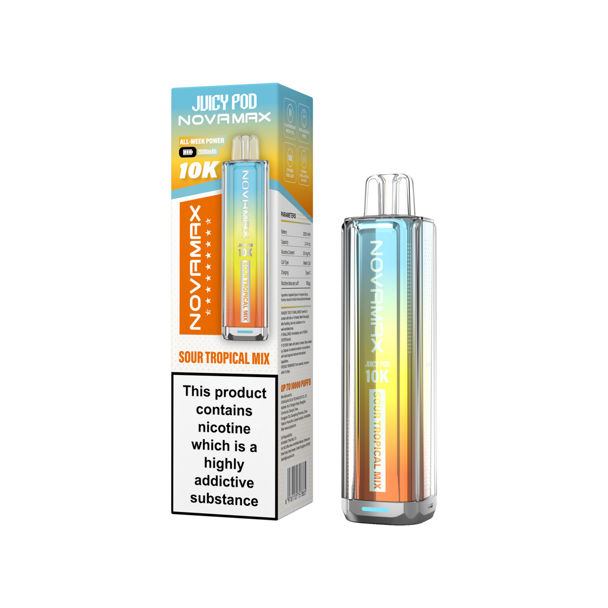 Juicy Pod NOVAMAX 10K Prefilled Vape Kit