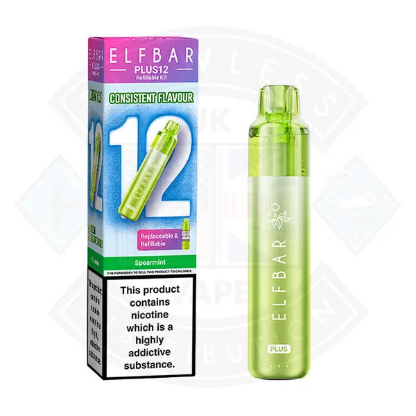 ELFBAR PLUS 12 PREFILLED VAPE KIT - Spearmint