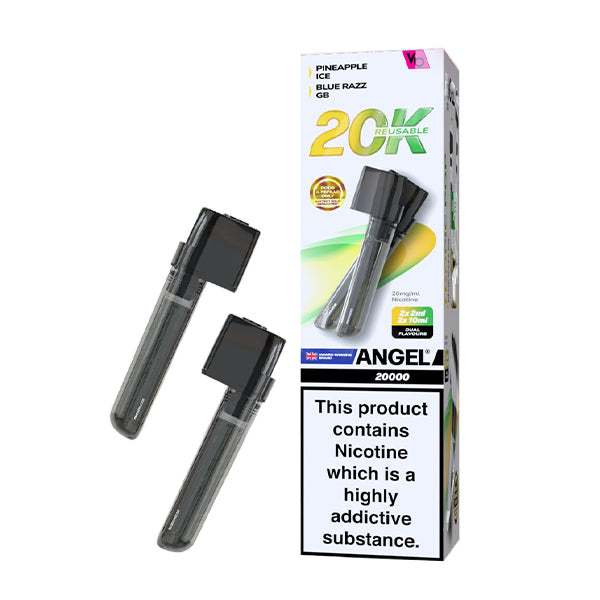 Vapes Bars Angel 20K Prefilled Vape Pods + Refill Container