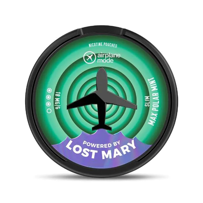Lost Mary Airplane Mode Nicotine Pouches - Max Polar Mint - 20PK