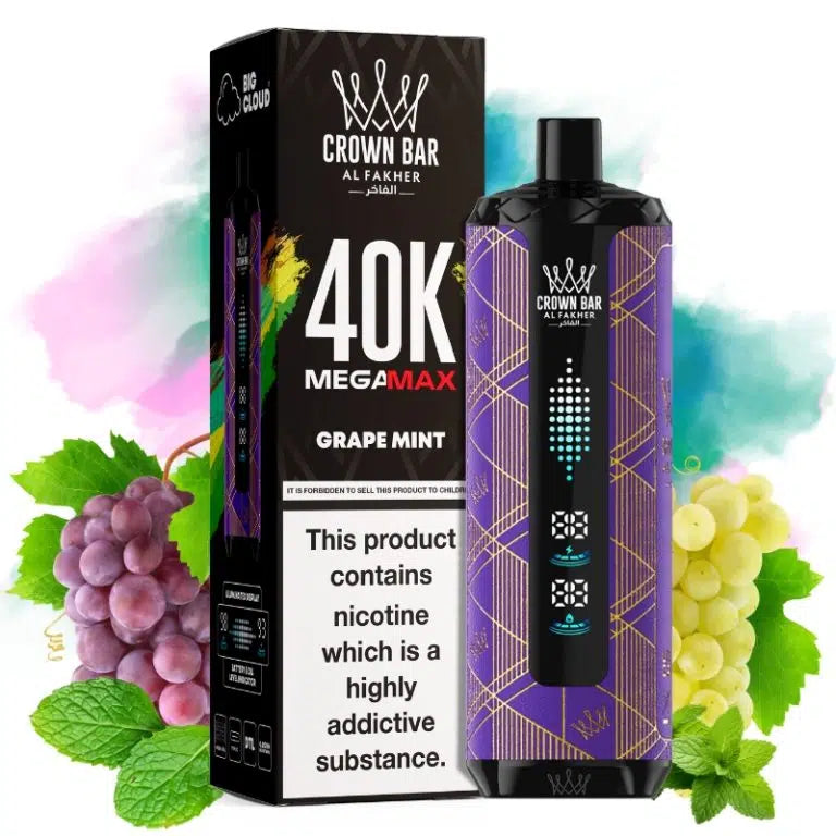 Al Fakher Mega Max 40000 Grape Mint Flavor