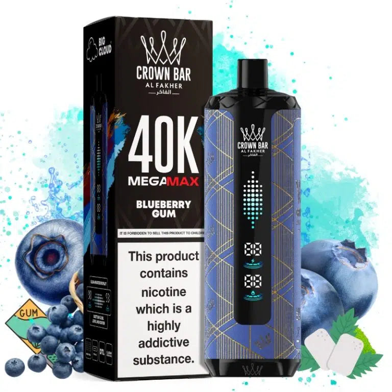 Al Fakher Mega Max 40000 Blueberry Gum Flavor
